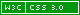 Valid CSS 3.0